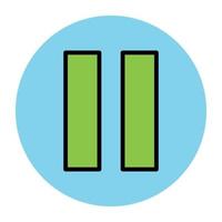 Trendy Pause Concepts vector