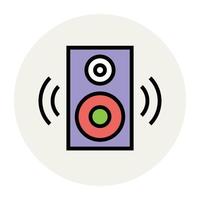 conceptos de altavoz de moda vector