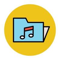 Music Folder Concepts vector