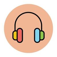 Trendy Headphones Concepts vector