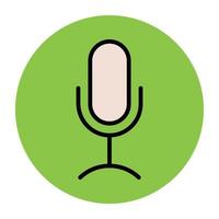 Trendy Microphone Concepts vector