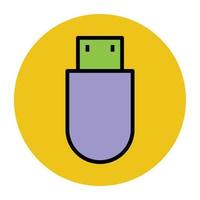 Trendy USB Concepts vector