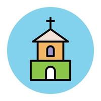 conceptos de iglesia de moda vector