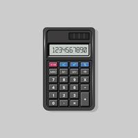 Vector of calculator flat design
