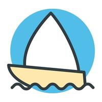 Trendy Yacht Concepts vector