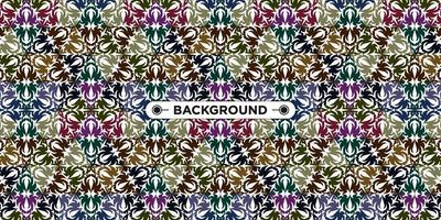 Unique colorful ethnic seamless pattern background vector