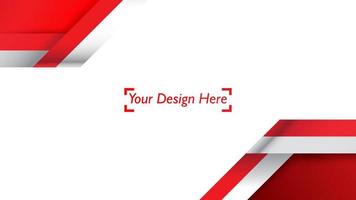 Indonesian patriotic background template with empty space for text, design, Holidays, Independence Day. Welcome to Indonesia concept - Vector