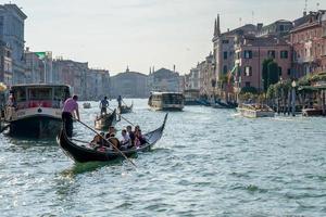 Venice, Veneto, Italy, 2014. Boats on the Grand Canal Venice photo