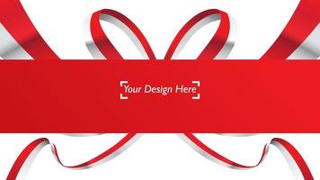 Indonesian independence day background template with empty space for text design vector