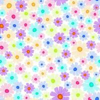 Floral seamless pattern. Endless print of small flowers. vector