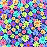 Floral seamless pattern. Endless print of small flowers. vector