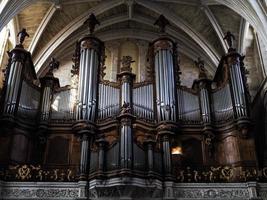 Bordeaux, France, 2016. Organ in the Cathedral of St Andrew in Bordeaux photo