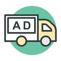 Advertising Truck  Concepts vector