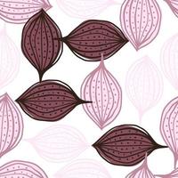 Seamless pattern with abstract leaves. Leaf endless background. Contemporary floral wallpaper.