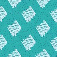Brushstrokes and thin stripes seamless pattern. Cross Hatching endless background. Grunge backdrop. vector