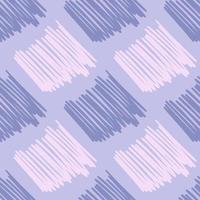 Brushstrokes and thin stripes seamless pattern. Cross Hatching endless background. Grunge backdrop. vector