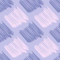 Brushstrokes and thin stripes seamless pattern. Cross Hatching endless background. Grunge backdrop. vector