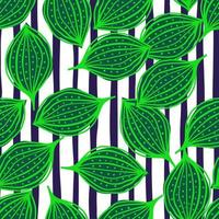 Seamless pattern with abstract leaves. Leaf endless background. Contemporary floral wallpaper. vector