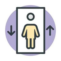 Trendy Elevator Concepts vector
