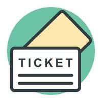 Trendy Ticket Concepts vector