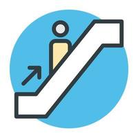 Upward Escalator Concepts vector