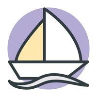 Trendy Yacht Concepts vector