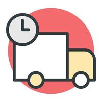 Timely Delivery Concepts vector