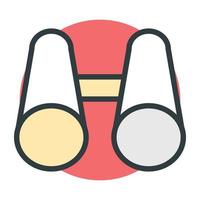 Trendy Binoculars Concepts vector