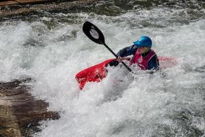 Cardiff, Wales, Uk, 2014. Water Sports at the Cardiff International White Water Centre photo