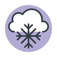 Trendy Snowfall Concepts vector