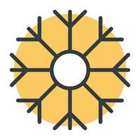 Trendy Snowflake Concepts vector