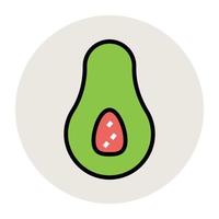 Trendy Avocado Concepts vector