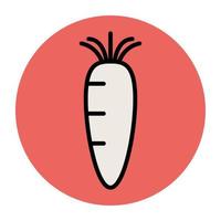 Trendy Carrot Concepts vector