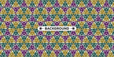 Unique colorful ethnic seamless pattern background vector