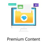 A vector of premium content in editable style