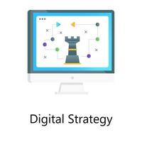 Modern flat gradient vector of digital strategy