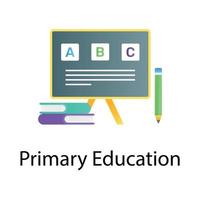 An editable vector of primary education, basic education