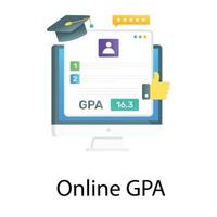 Online gps flat gradient vector of online grade
