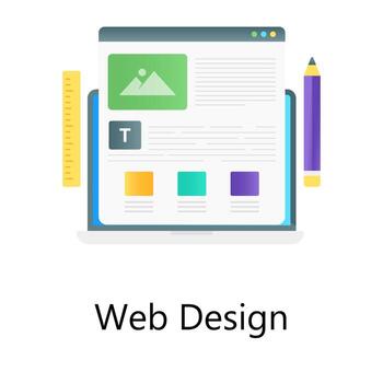 concepto de edición en línea, vector de diseño web en estilo degradado