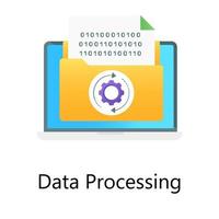 Statistical data processing vector in a gradient design