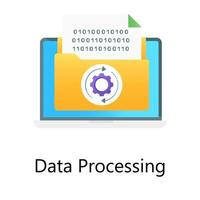 Statistical data processing vector in a gradient design