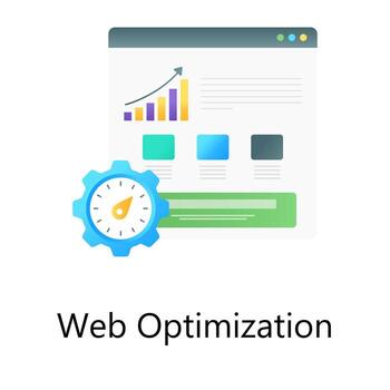 Online productivity with business analytics, gradient vector of web optimization