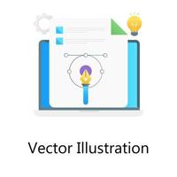 diseño vectorial degradado de ilustración vectorial, concepto creativo de curvatura web vector