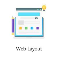 Conceptual gradient vector of web layout