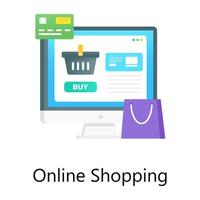Ecommerce, online shopping vector in gradient design