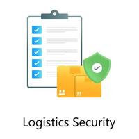 Gradient vector of logistic security, inventory secure list
