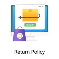 Order return policy vector in gradient design