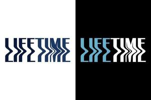 Life Time T-Shirt Design vector