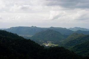 Mountains and skies in the rainy season and natural beauty photo