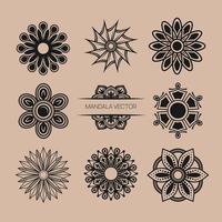 9 collections of mandala patterns, design vectors